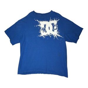 DC Blue and White Kids Short Sleeve Tee